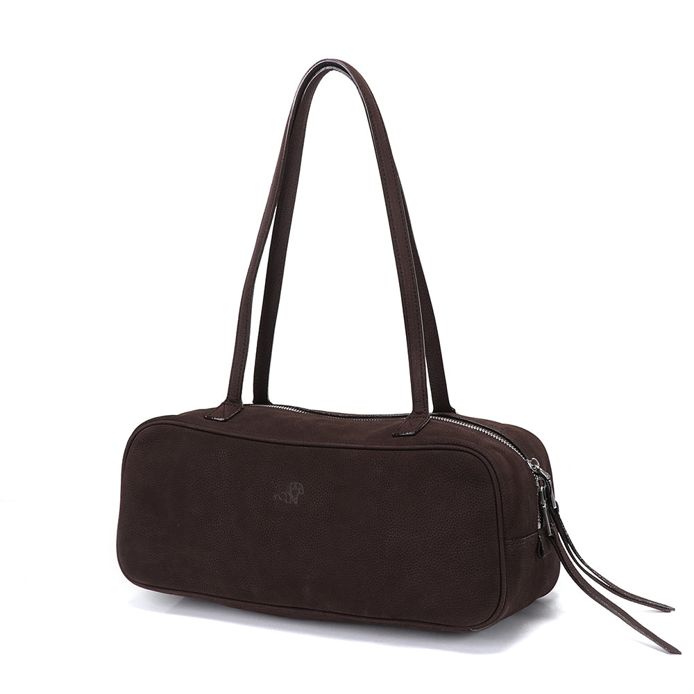 Medium Suede Rectangular Leather Purse