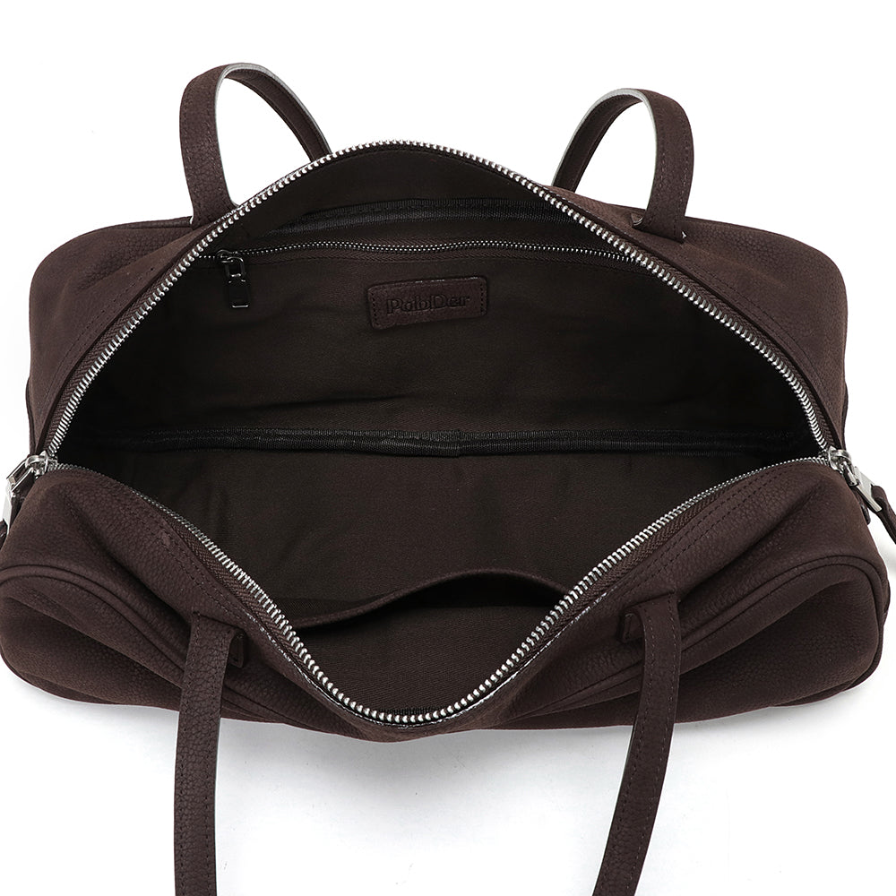 Medium Suede Rectangular Leather Purse