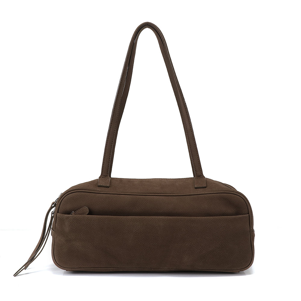 Medium Suede Rectangular Leather Purse