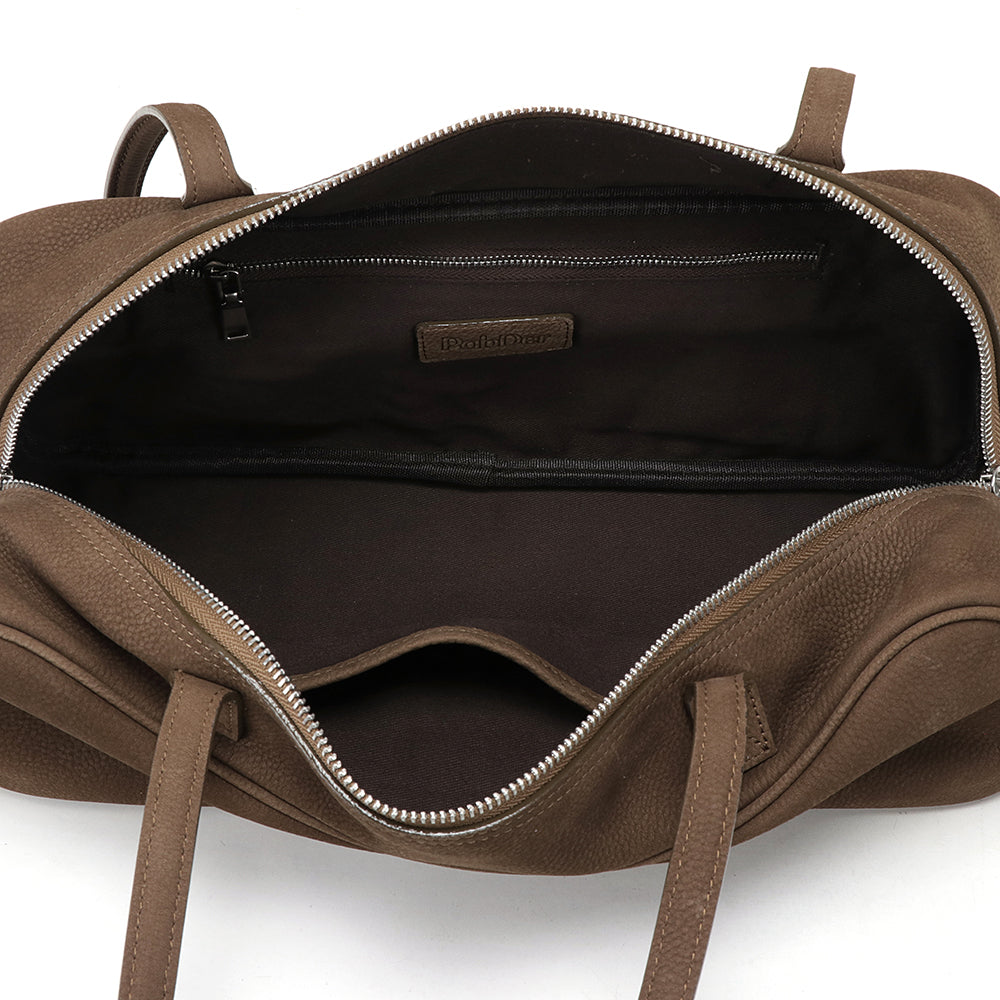 Medium Suede Rectangular Leather Purse