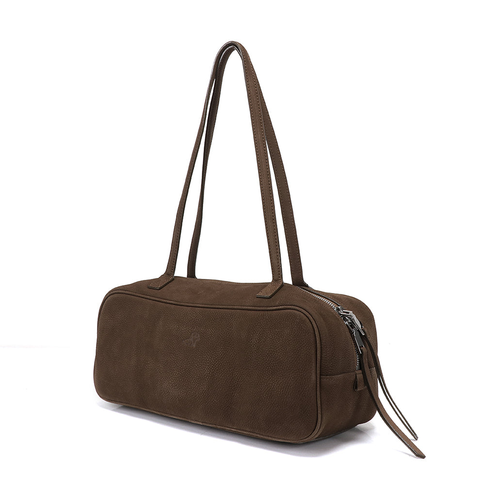 Medium Suede Rectangular Leather Purse