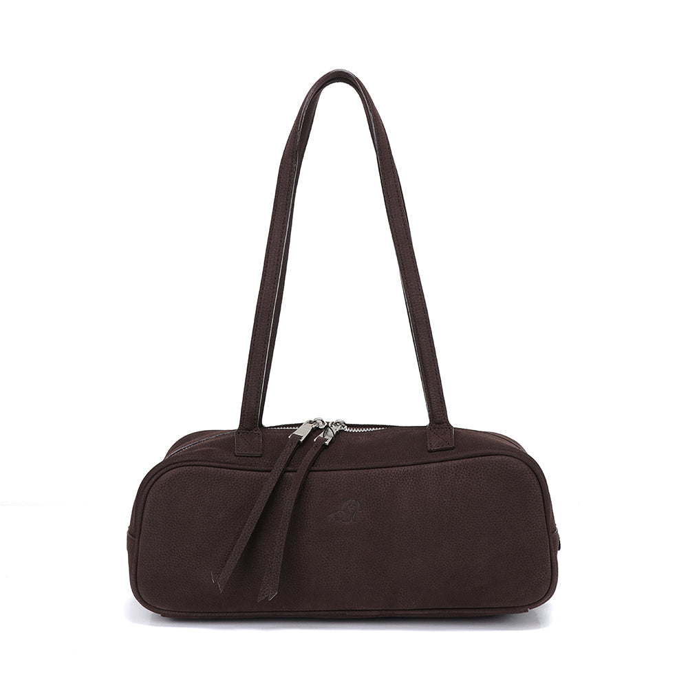 Small Suede Rectangular Leather Purse