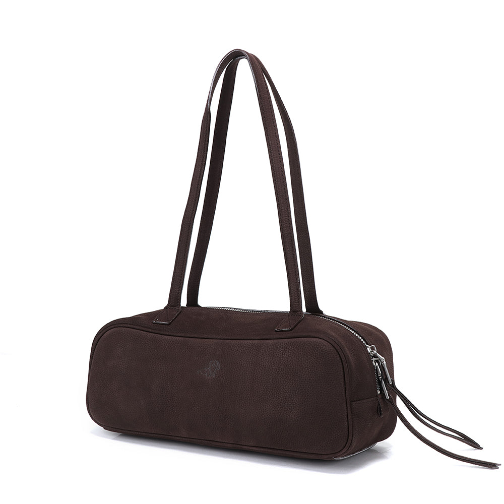 Small Suede Rectangular Leather Purse