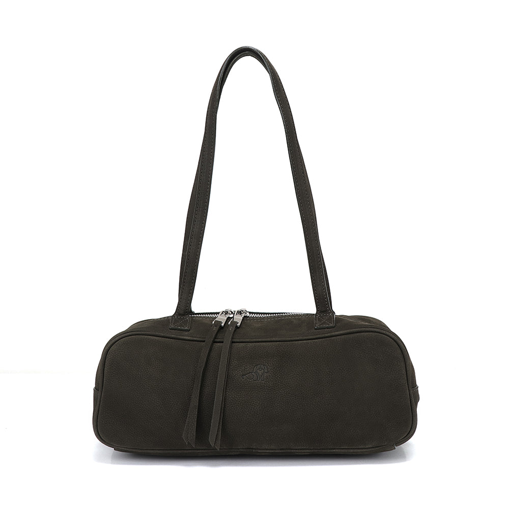 Small Suede Rectangular Leather Purse