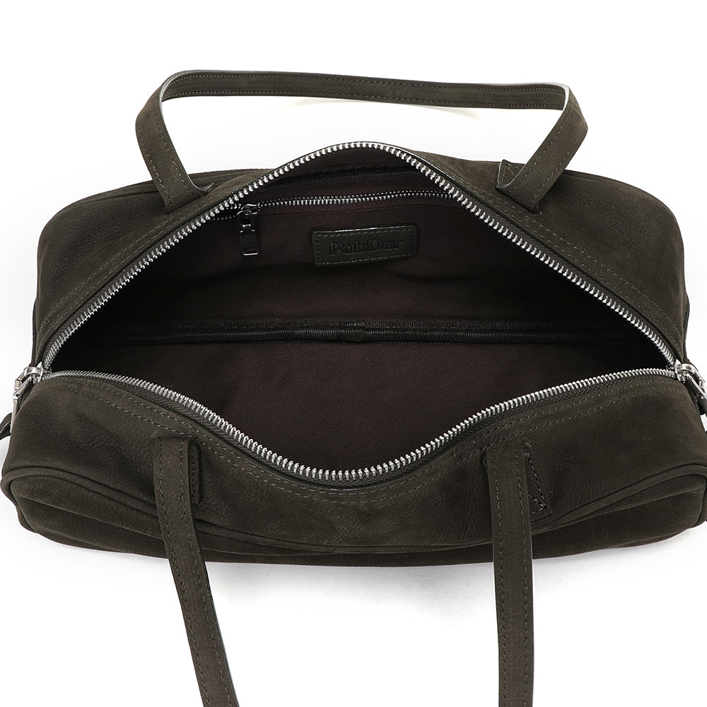 Small Suede Rectangular Leather Purse