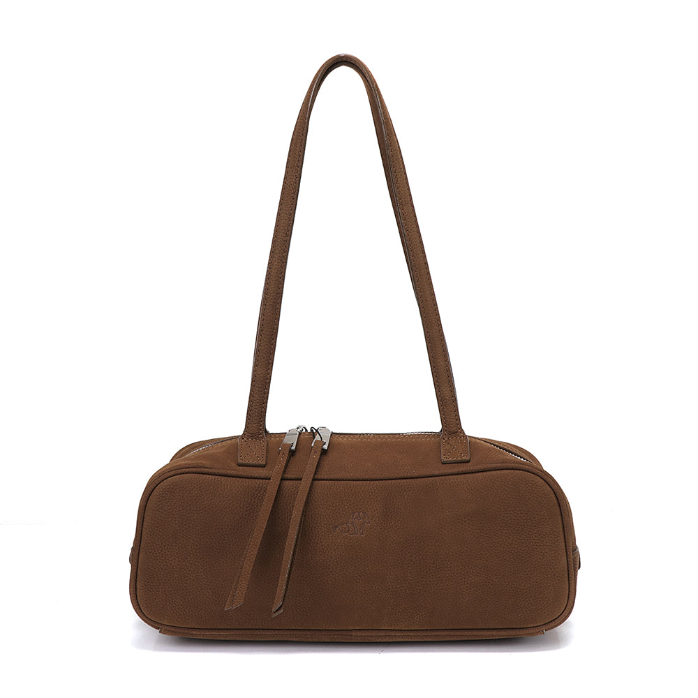 Small Suede Rectangular Leather Purse