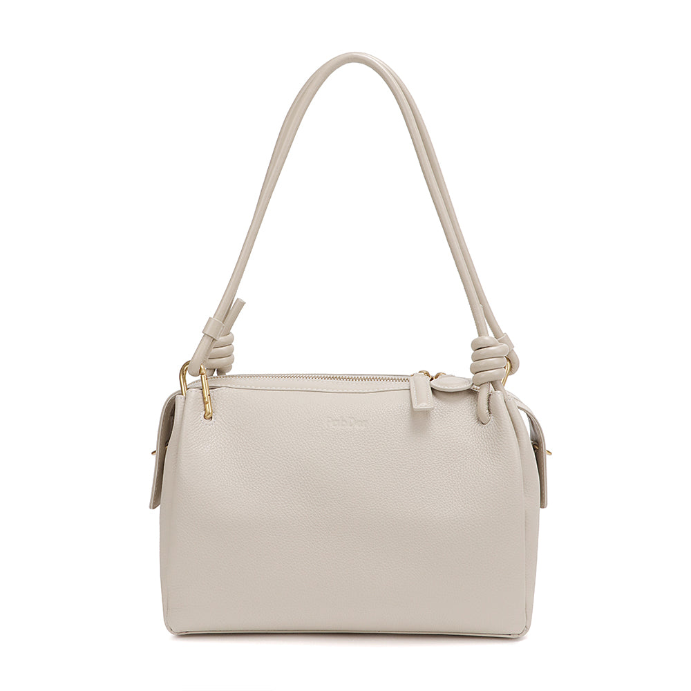 Boxy Leather Top Handle Purse YT4801