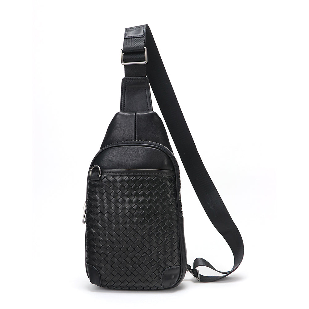 Crossbody Woven Leather Bag