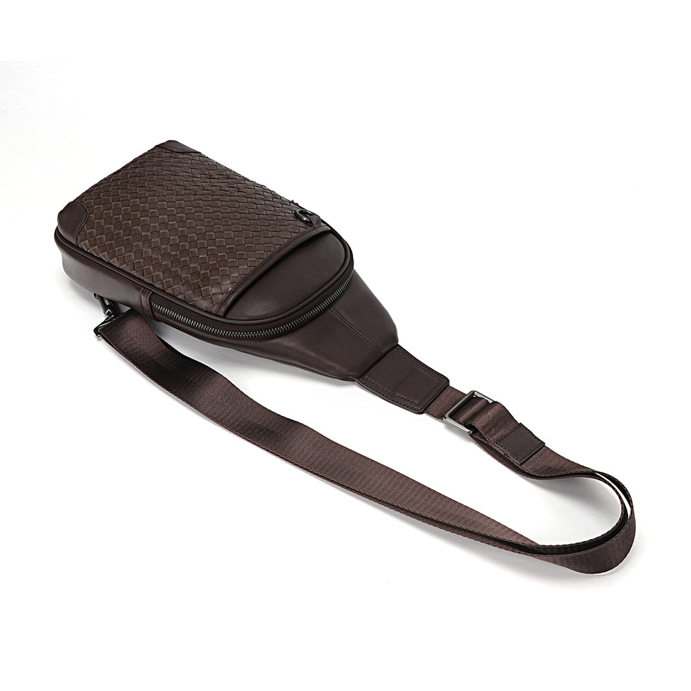 Crossbody Woven Leather Bag
