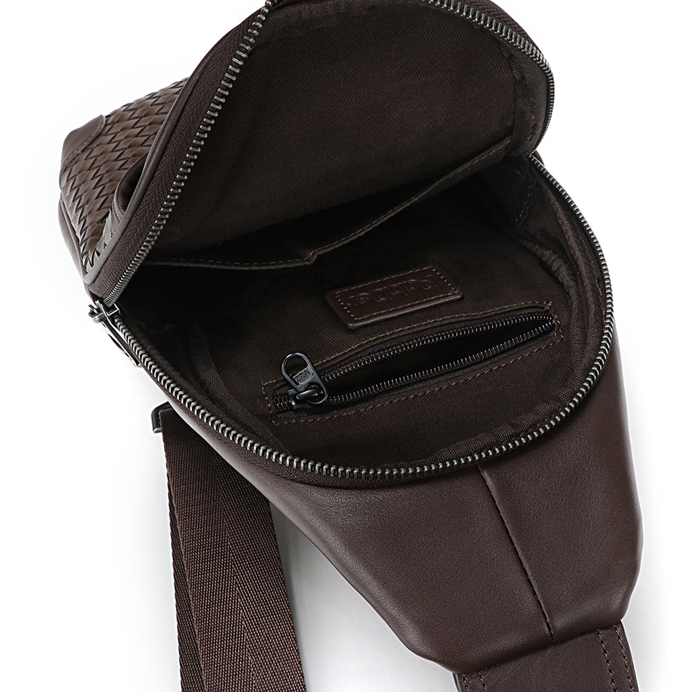 Crossbody Woven Leather Bag