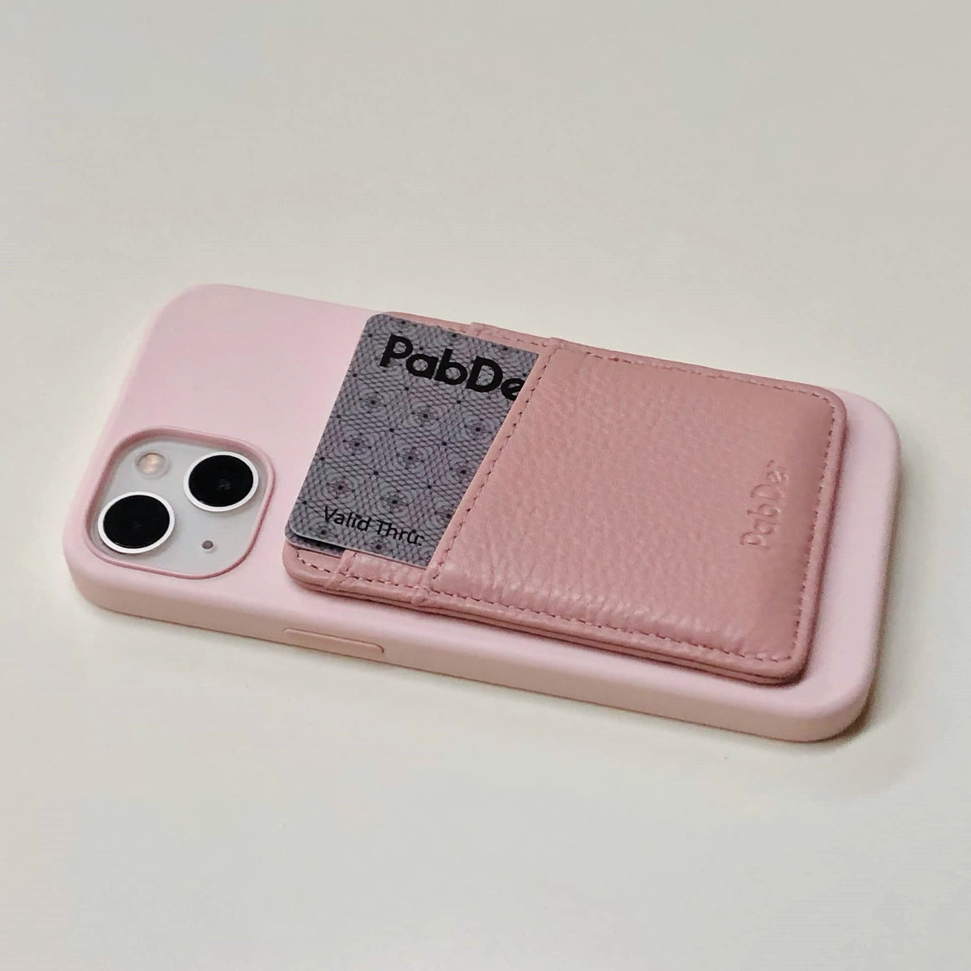 Slim Leather Card Holder Magnetic Accessory For Cellphone