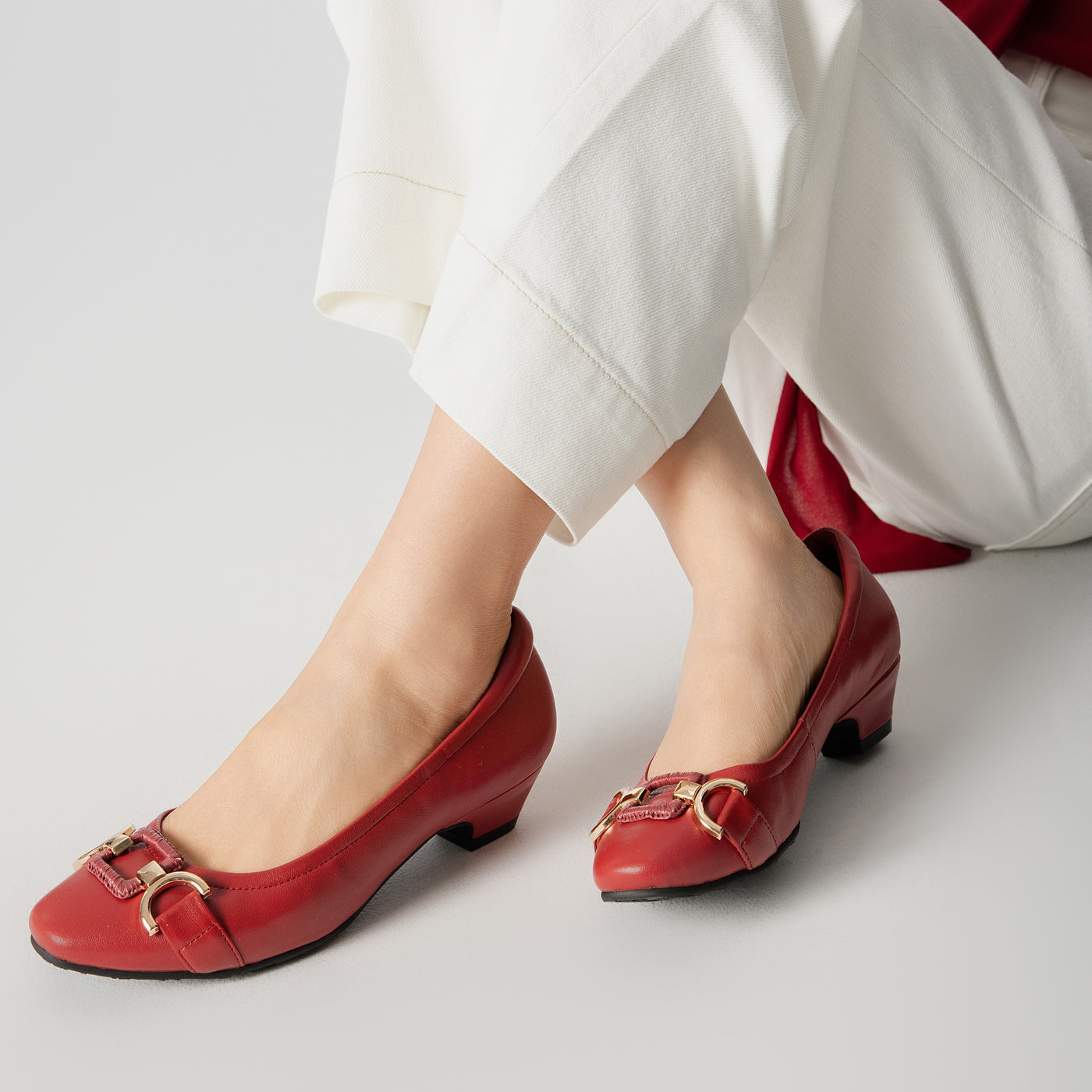 1in block heels
