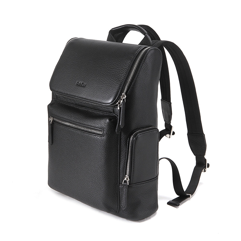 Embossed Leather Backpack