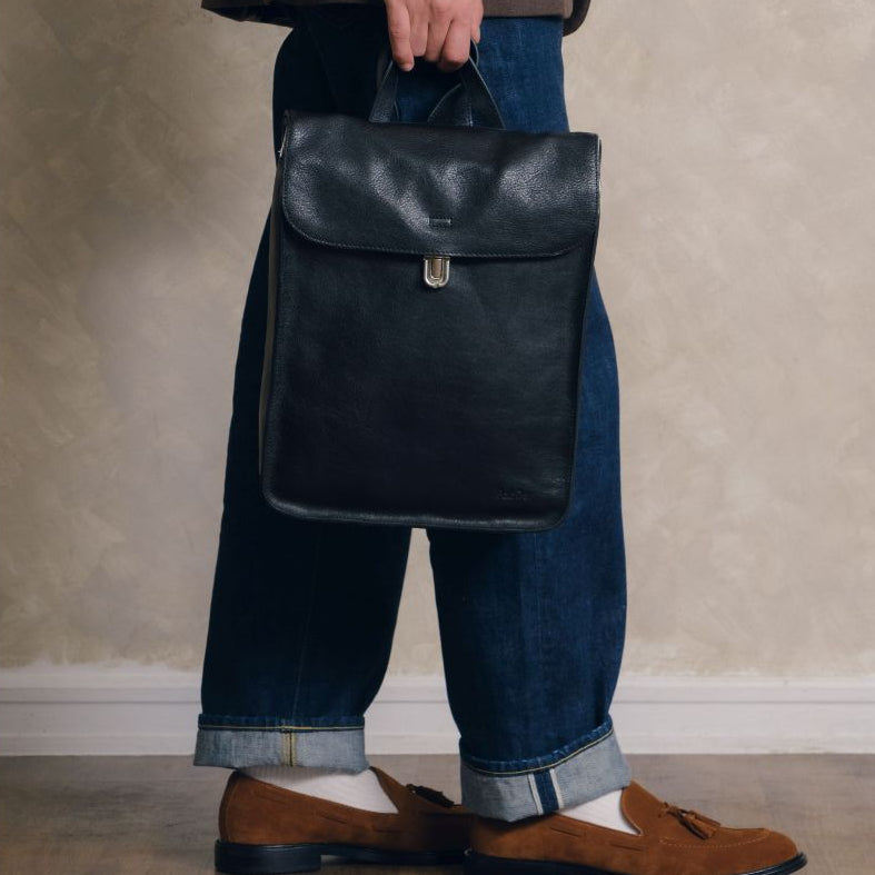 Leather Rucksack Backpack